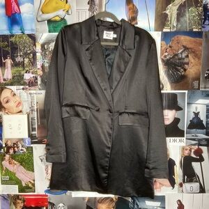 Black Blazer Mini Dress, Princess Polly, Size 6